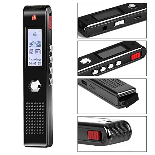 Seanme 2019 New Version Transcribe Voice Recorder, Digital Voice Sound Recorder, 32GB Large USB Voice Recorder, MP3 Player, Noise Reduction, Multi-connectors Dictaphone for Lectures, Meetings - Thumbnail 7