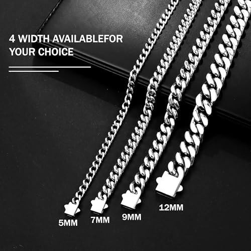Pulsera Cuban Link para Hombre en Acero Inoxidable 316L miniatura 4