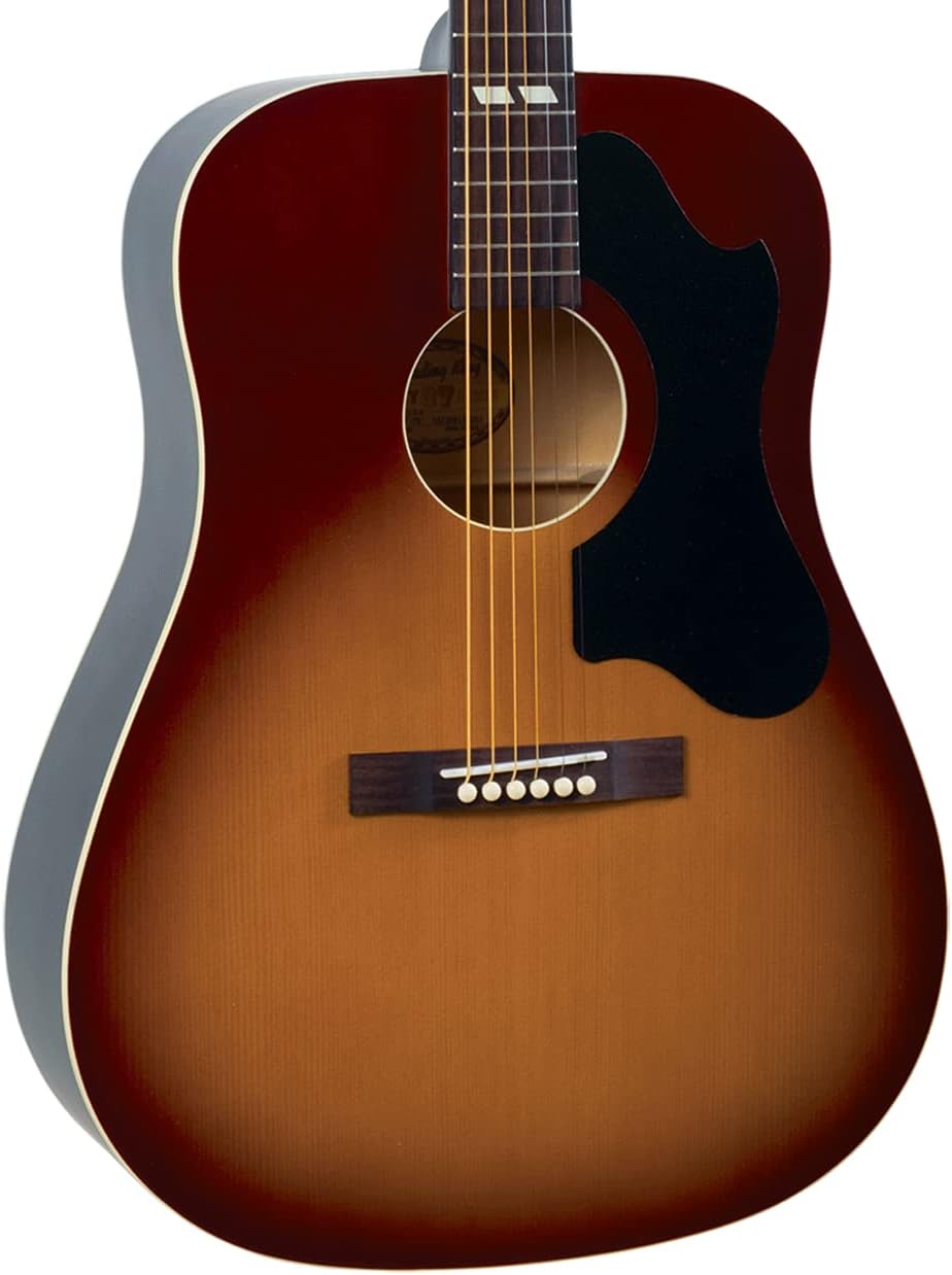 Recording KingRDS-7-TS Dirty 30's Series 7 Dreadnought Acoustic Guitar, Tobacco Sunburst