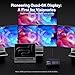 iVANKY Dual Thunderbolt 4 Chips FusionDock Max 1 for Quad 6K@60Hz Display (20-in-1 Dock for M1/M2/M3/M4 Pro/Max Mac) (6 * 40Gbps TB4, 2.5GbE, SD/TF 4.0, 10Gbps USB, Audio, 96W PD) Docking Station Hub