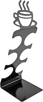 Coffee Pod Holder for Countertop 6 Slot K-Cup Holder for Small Spaces, Compact Storage, Metal Stand for K-Cups, Pods, Coffee Accessories
