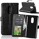 Qiaogle Teléfono Case - Funda de PU Cuero Billetera Clamshell Carcasa Cover para Lenovo Vibe X3 (5.5 Pulgadas) - DK02 / Negro Estilo