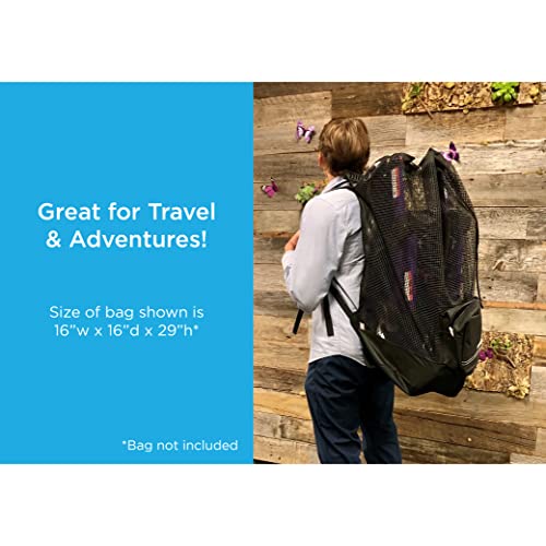 NOVA Medical Products Monarch Adventure Rollator Walker, Large All Terrain 8” Wheels, Ultra Compact & Foldable, Free Standing When Folded, Great for Travel, Comes with Cane Holder, Blue, (4329BL) - Image 4