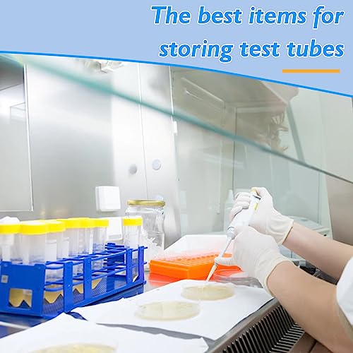 Faruijie ZR-TTR-FBA Test Tube Rack - 5Pcs Plastic Test Tube Holder,40 Holes Lab Test Tube Rack,Detachable Tube Rack,20Mm Large Centrifuge Tube Rack thumb #4