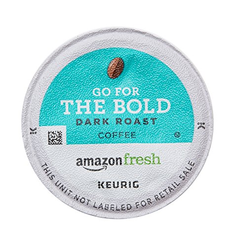 Image of AmazonFresh Go For the Bold, Dark Roast Coffee, Single Serve Cups, 80 Count