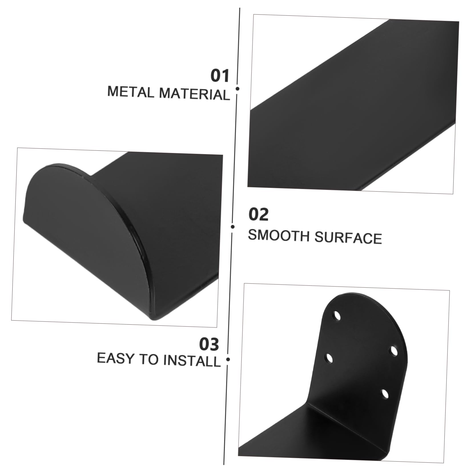 BESPORTBLE 4pièces Support Mural pour Snowboard Rack De Rangement pour Snowboard Et Skateboard Espace Et Accessoire Pratique pour Stockage Intérieur