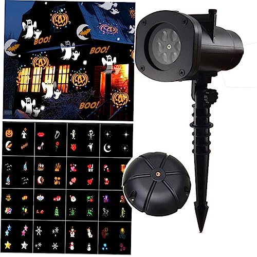 Abaodam 3 Pecas Projetor De Luz De Férias Projetor De Luz Do Dia Das Bruxas Lâmpada Do Projetor Luz