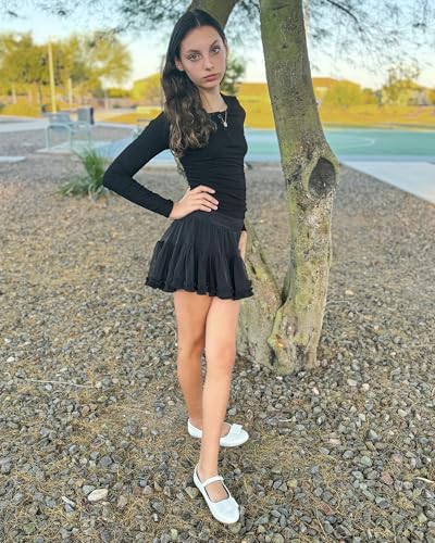 Stelle Girls Mary Jane Dress Shoes Ballerina Flat with Bow for Toddler/Little/Big Kids4