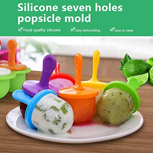 Stampi Ghiaccioli 2 Pezzi 7 Scomparti Formine