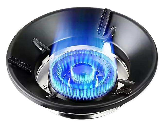 Image of Leawall Gas Saver Burner Stand - Windproof Gas Saver Stand | Gas Saver Jali /Ring, Gas Saving Round Burner Stand for All Gas Stoves