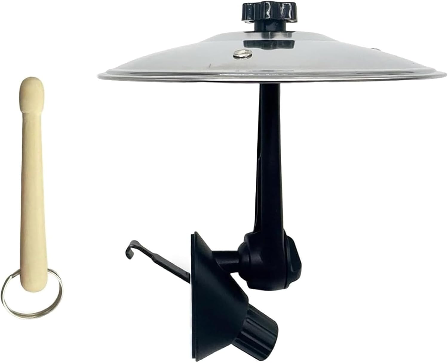 Schlagzeug, Schlagzeug Auto, Mini Schlagzeug Set Mit 1 Silbernen Becken Und 1 Schlägel, Ideal Für Musikliebhaber Und Autofahrten, Oder Für Spontane Musikmomente Im Auto