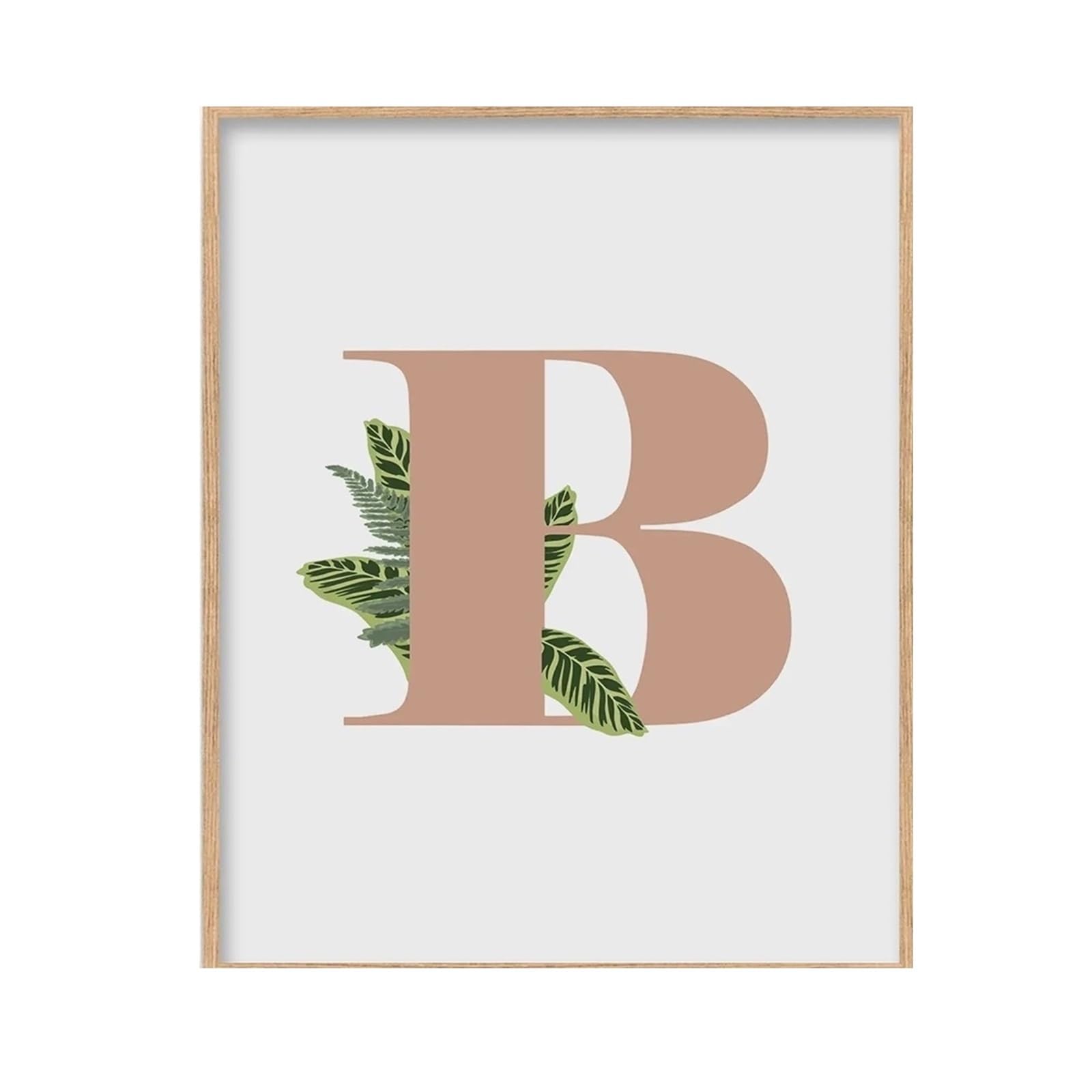 Graiting 1pc Botanical Wall Art Flower Turtleback Bamboo Ficus Chinensis Prints Home Bedroom Decor