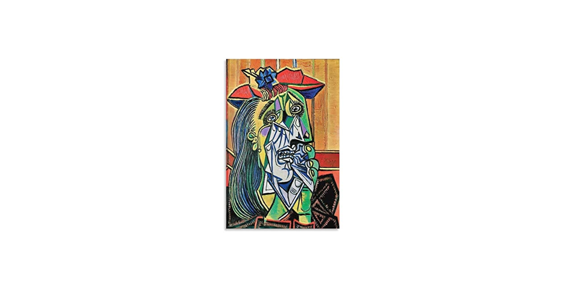 パブロ・ピカソ、【泣く女】、希少画集画、新品高級額・額装付 パブロ・ピカソ、【泣く女】、希少画集画、新品高級額・額装付