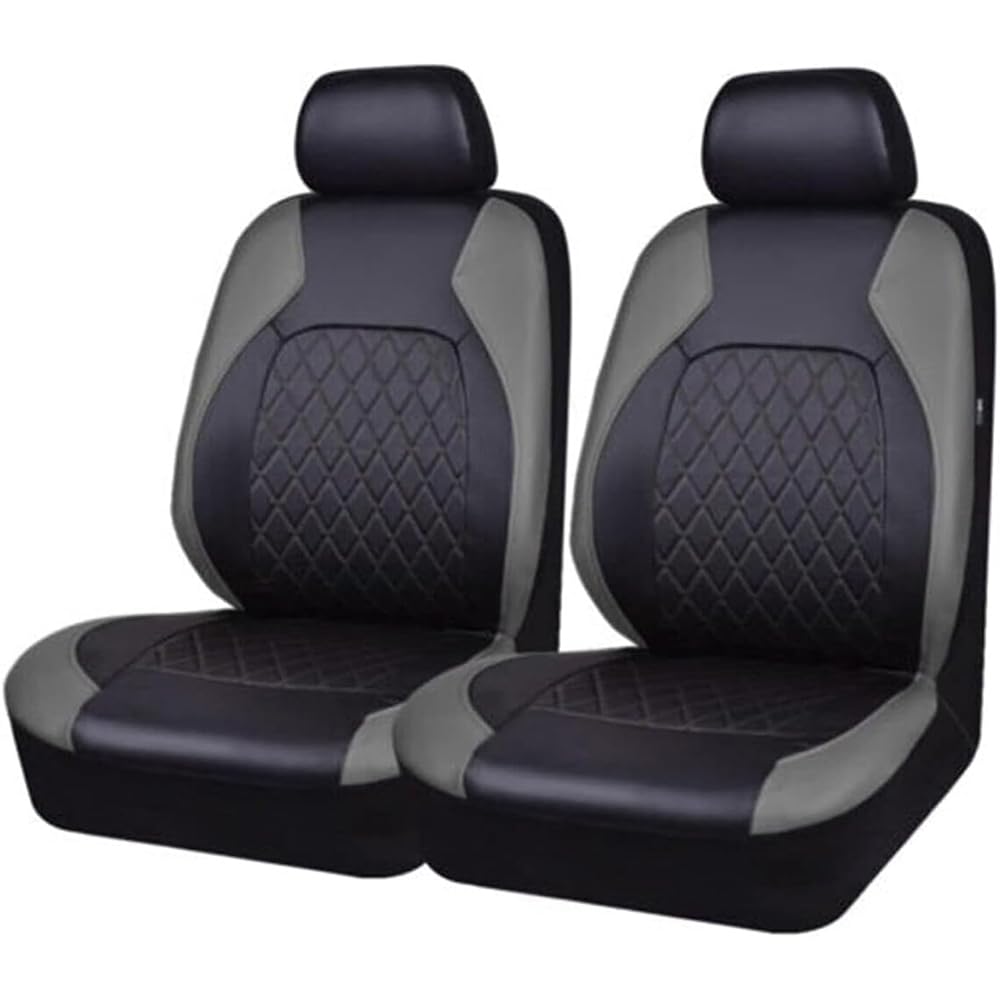 9 Piezas Cuero Coche Juegos Cubreasientos para Citroen Xsara Picasso,5 Plazas Fundas Asiento Impermeables Transpirabilidad Interior Accesorios,Grey