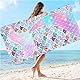 Lucien Strandhandtuch, Strandtuch XXL, Mikrofaser Strandtuch, Schnell Trocknendes Sandfest Handtuch für Sport Travel Yoga Camping Beach Gym (Glitzernde Meerjungfrau)