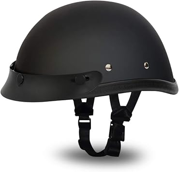 Daytona Helmets Eagle Headgear for Men - Novelty Half Helmet with Breathable Liner - Retro Skull Cap Helmet with Head Wrap
