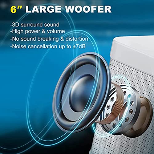 Machine de karaoké et système de sonorisation portable Bluetooth avec 2 micros - 4