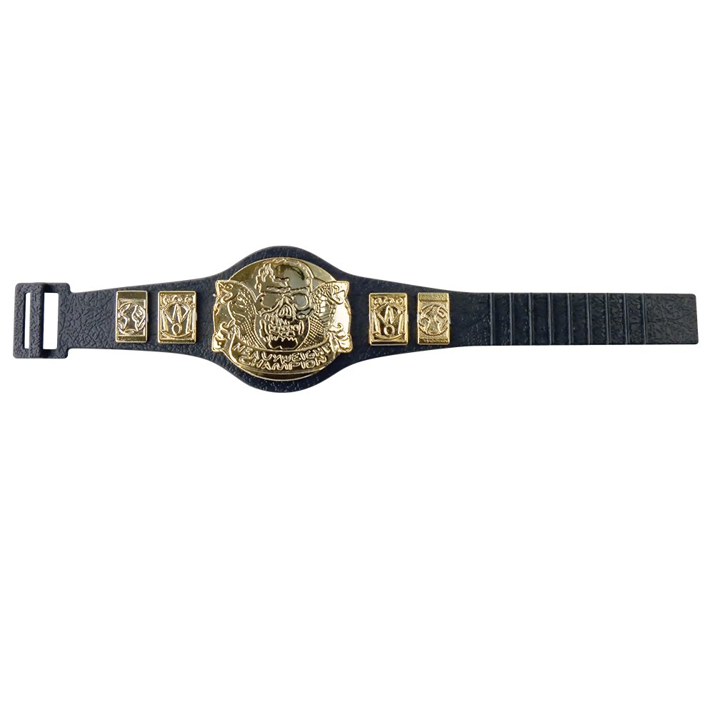 Skull Heavyweight Championship Belt for Wrestling Action Figures