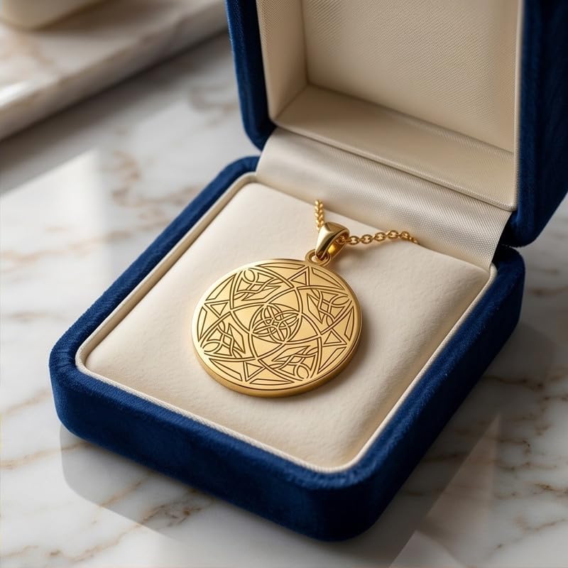Collier géométrie sacrée argent anti-ternissement - 3