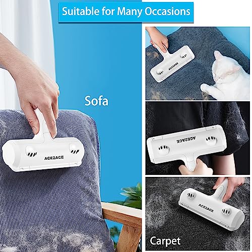 Pet Hair Remover Roller, ACE2ACE Reusable Animal Hair Removal Brush for Dogs and Cats, Self Clean Pet Fur from Carpet, Furniture, Rugs, Laundry, Clothes and Bedding, Sofa - Image 6