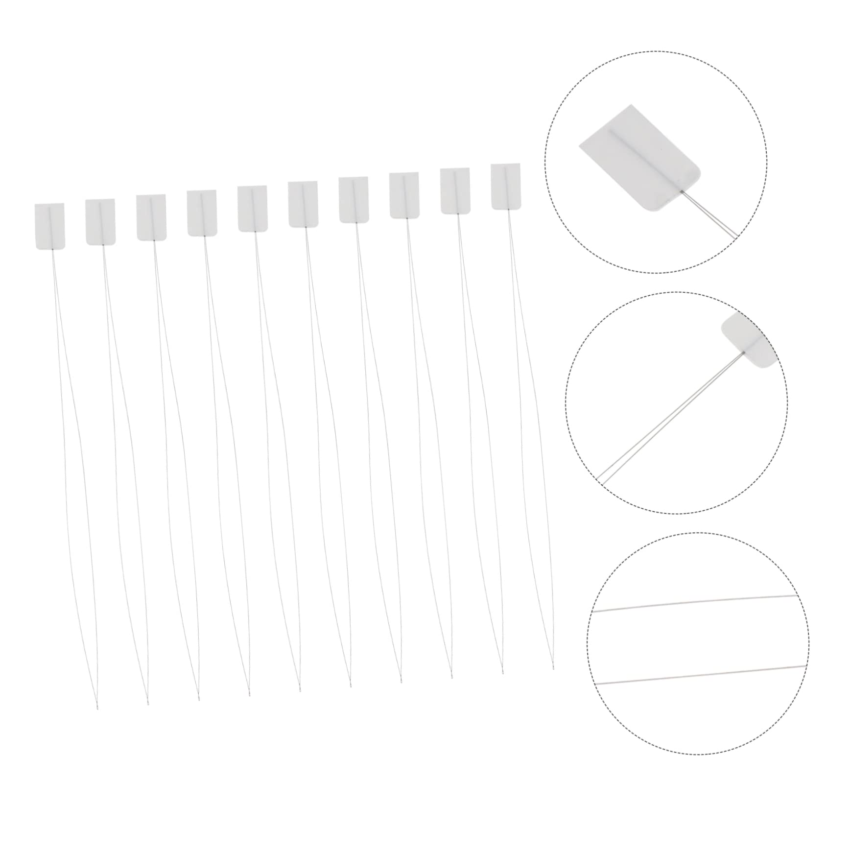 KONTONTY DIY Beading Embroidery Needles Set 10 Pieces Ideal for Necklace Bracelet Making Small Portable Size