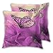 2 szt. poszewka na poduszkę, fioletowy motyl wspaniała poszewka na poduszkę miękkie poszewki na poduszki dekoracja kwadratowa poszewka na poduszkę dla najlepszego przyjaciela, prezenty urodzinowe, córki, 45 x 45 cm