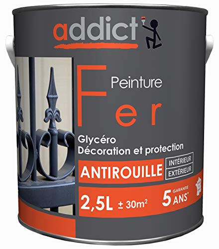 ADDICT PEINTURE FER 2.5 L gris anthracite