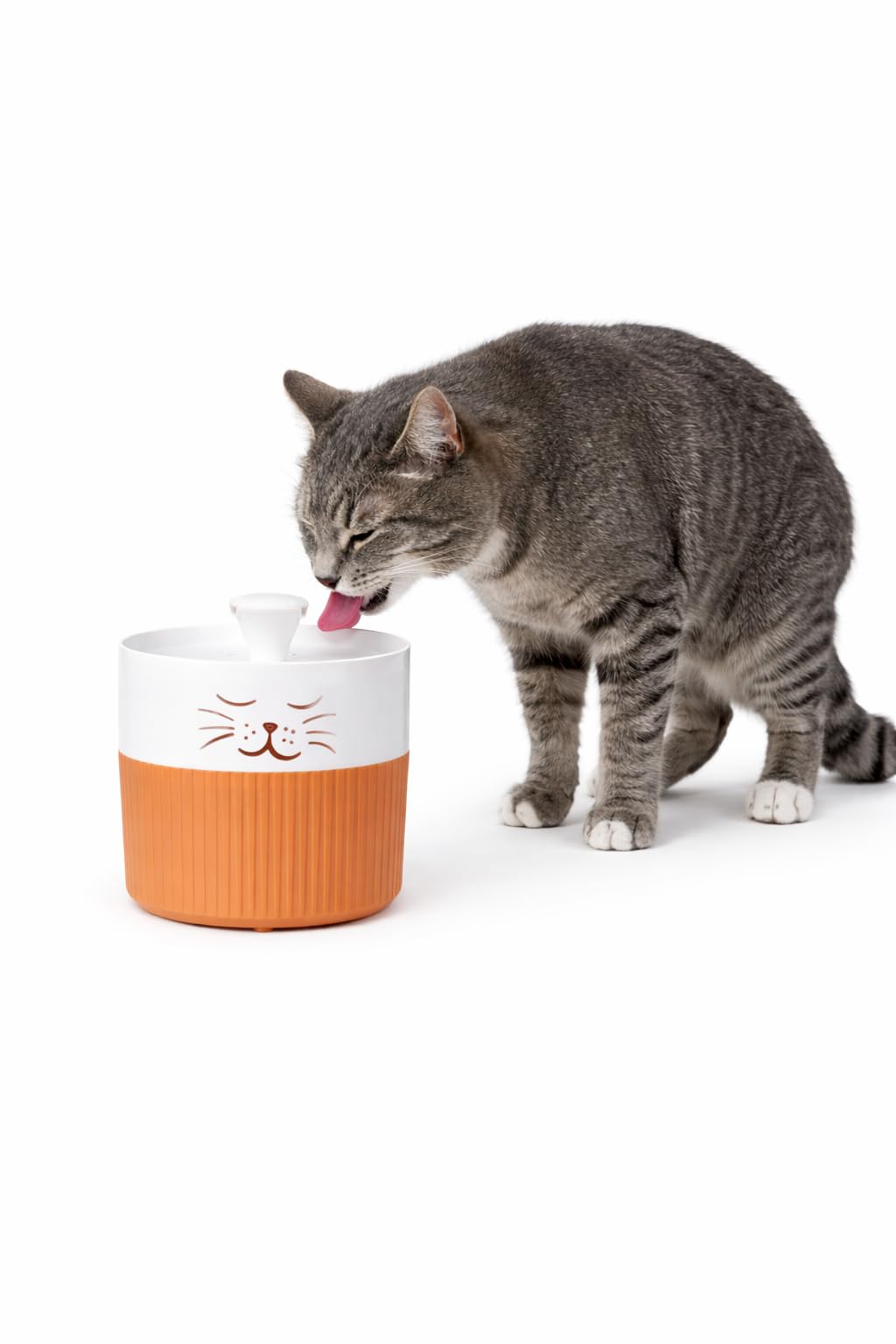 DRINKING FOUNTAIN MALI WHITE/TERRACOTTA 2L