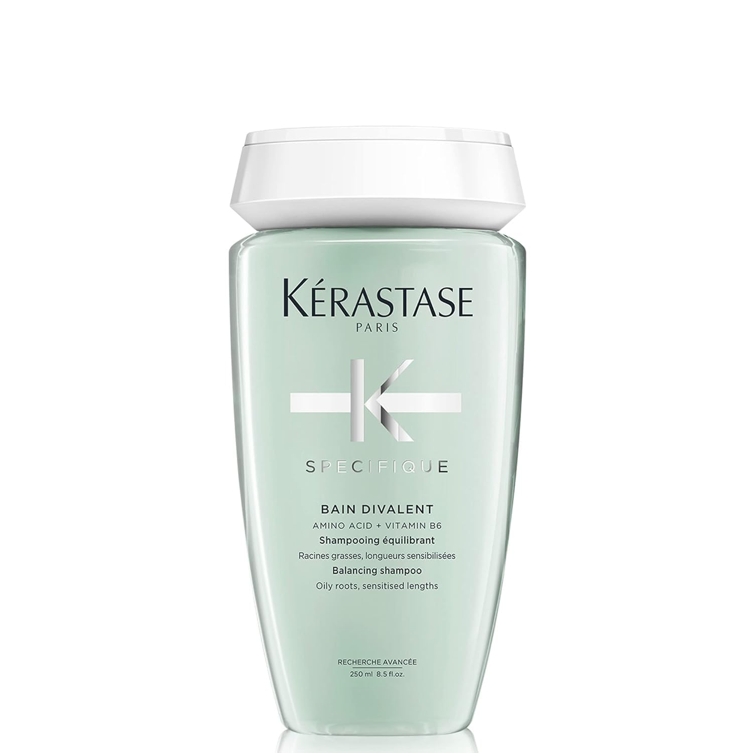 Kérastase Shampoo für fettige Kopfhaut und strapazierte Längen, Ausgleichendes und klärendes Haarbad, Bain Divalent, Spécifique