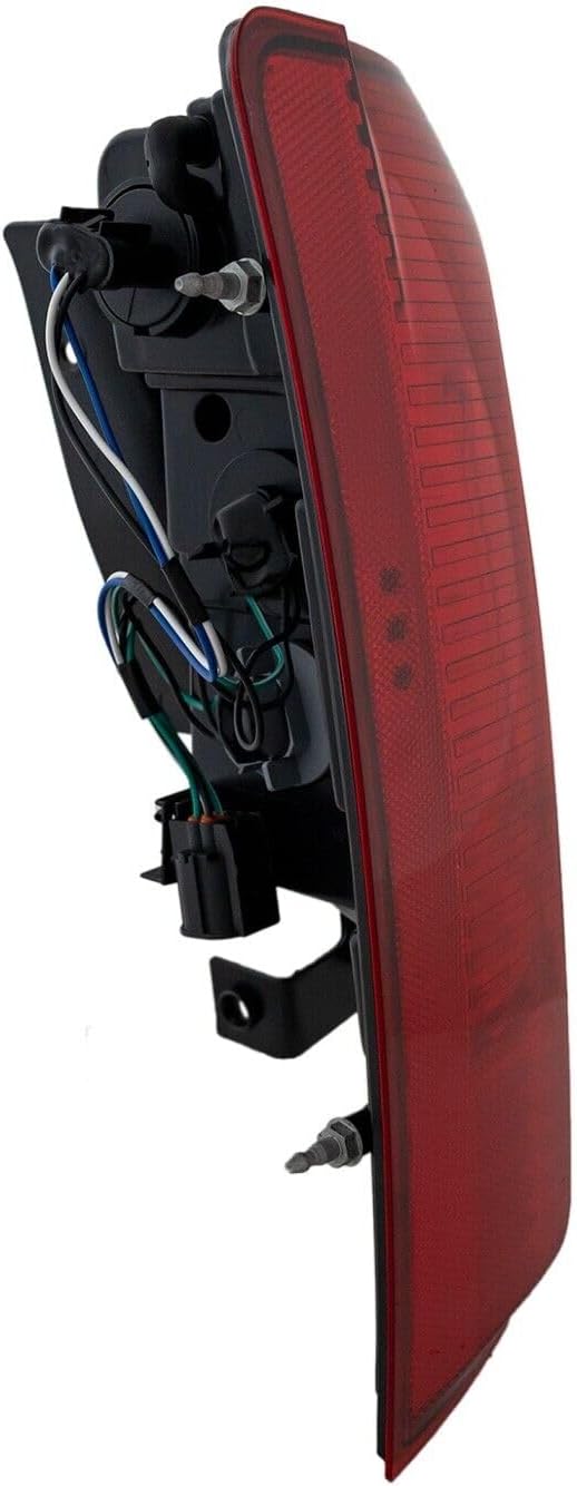Tail Light Assembly For 2011 2012 2013 2014 2015 2016 Chrysler Town & Country Limited - Fits Driver Side of Town & Country Tail Lights - Rear Taillight Brake Light Includes Bulb, Lens, Housing