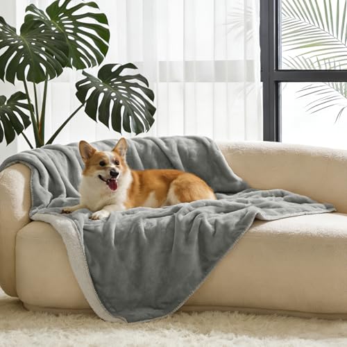 Couverture imperméable chien 150x130cm plaid polaire lit - 2