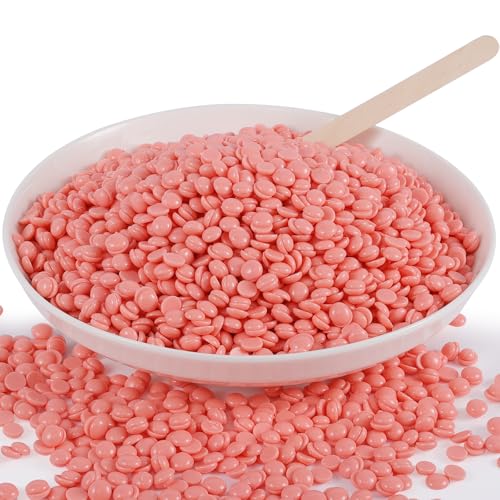 Image of Wax Beads Bulk - 2.5lb Wax Beans Supplies for Esthetician - Professinal Painless Waxing for Face, Upper Lip, Bikini, Leg, Women Natural Melting Kit - Hypoallergenic Hard Wax Beads Bulk
