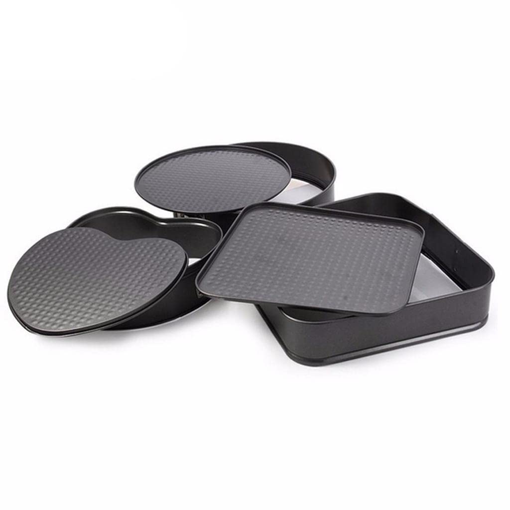 Lot de 3 moules à charnière antiadhésifs et étanches pour gâteau au fromage, style E