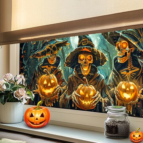 Película Decorativa para Ventana Halloween 39.3x17.7 Pulgadas miniatura 6