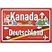 Produktbild DankeDir! Kanada Deutschland Ortsschild - Schild 30 x 20 cm - Geschenk Idee Gutschein Reise Urlaub Reisegutschein Männer & Frauen Geldgeschenk Abschiedskarte Geschenkidee Deko Karte