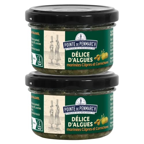 Délice d'algues marinées aux câpres et cornichons Pointe de Penmarc'h le lot de 2 verrines de 90 g - Livraison en 2 à 3 jours ouvrés depuis la Bretagne Cover