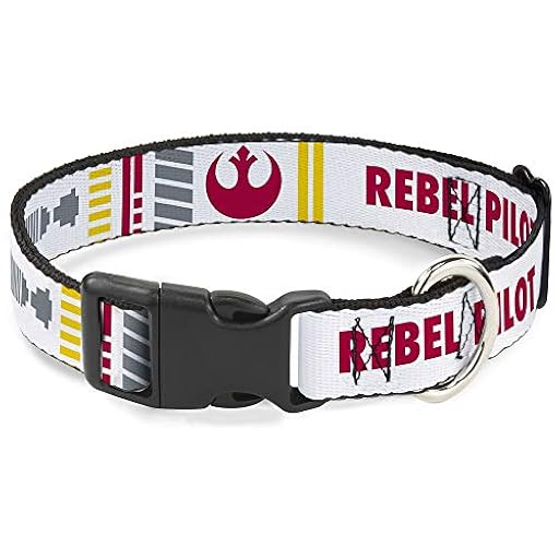 Collar de Perro Clip de plástico Star Wars Rebel Pilot Alliance Insignia X Wing Fighter 15 a 26 Pulgadas de Ancho | Ya disponible en tu tienda friki favorita! En mundofriki.es!