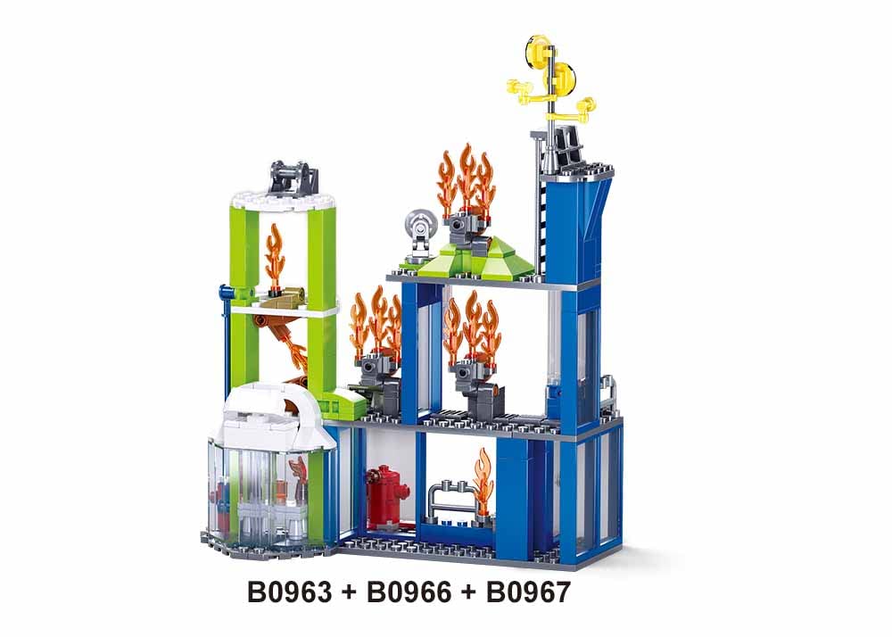 Sluban Fire Fire Drill 130 Pieces, Multicolor - Image 4