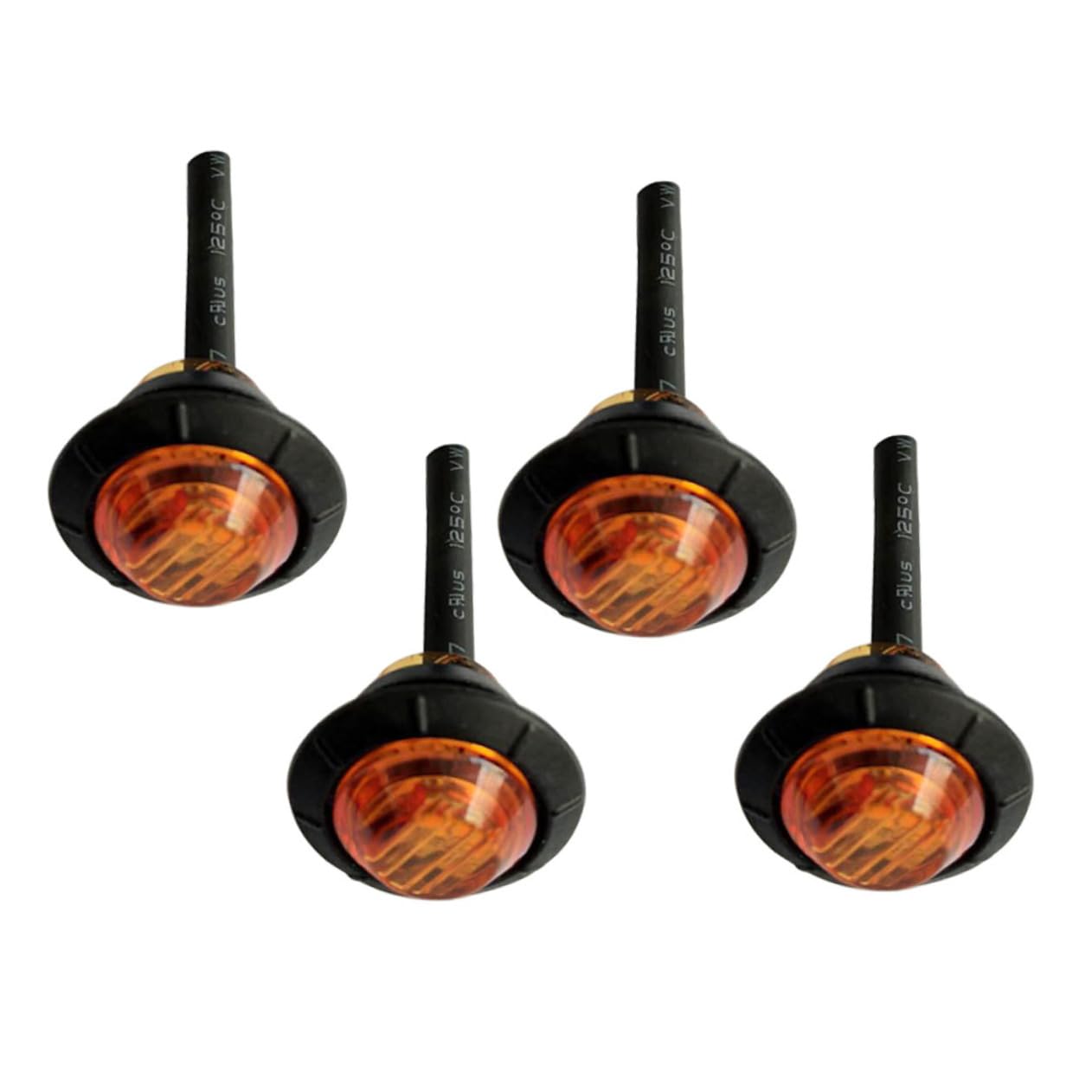 ibasenice 20 Luces Laterales Redondas de 3 LED para Camión Remolque de 12 V y Uso Prolongado