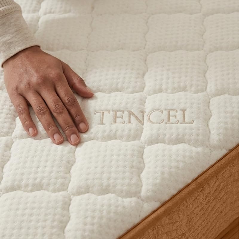 Image of DREAMZEE Ortho-Care 100% Natural Latex Mattress | Medium Comfort | Eco-Institut Certified | Hybrid Series - Double Size (72x48x6 Inches) | 10 Years Warranty