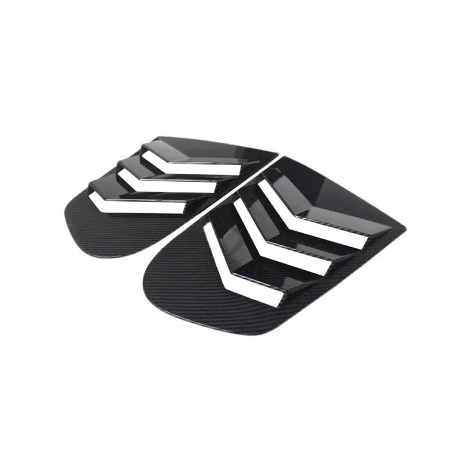 Car Rear Window Louver Side Shutter Cover Trim Sticker Vent Scoop Compatible for VW Compatible for Scirocco 2009-2018(Carbon Look)