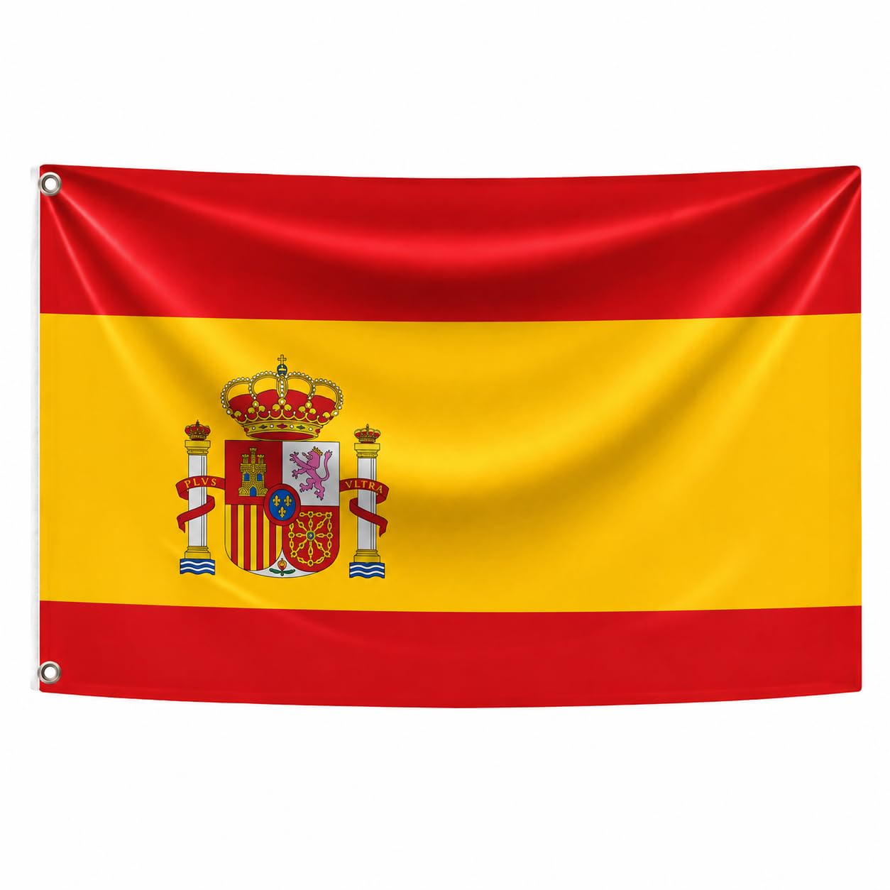 Noovaa National Flag, Weather Resistant, Reinforced Brass Eyelets, High Quality Polyester, Strong Double Stitching, Bright Colours (1, Spain, 60x90cm) — image 1