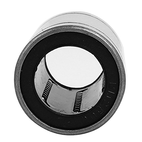 Aexit Lm25Uu 25Mmx40Mmx59Mm Bearings & Bit-Repair Parts Linear Motion Bushing Ball Bearing Bearings Silver Tone #TOP1