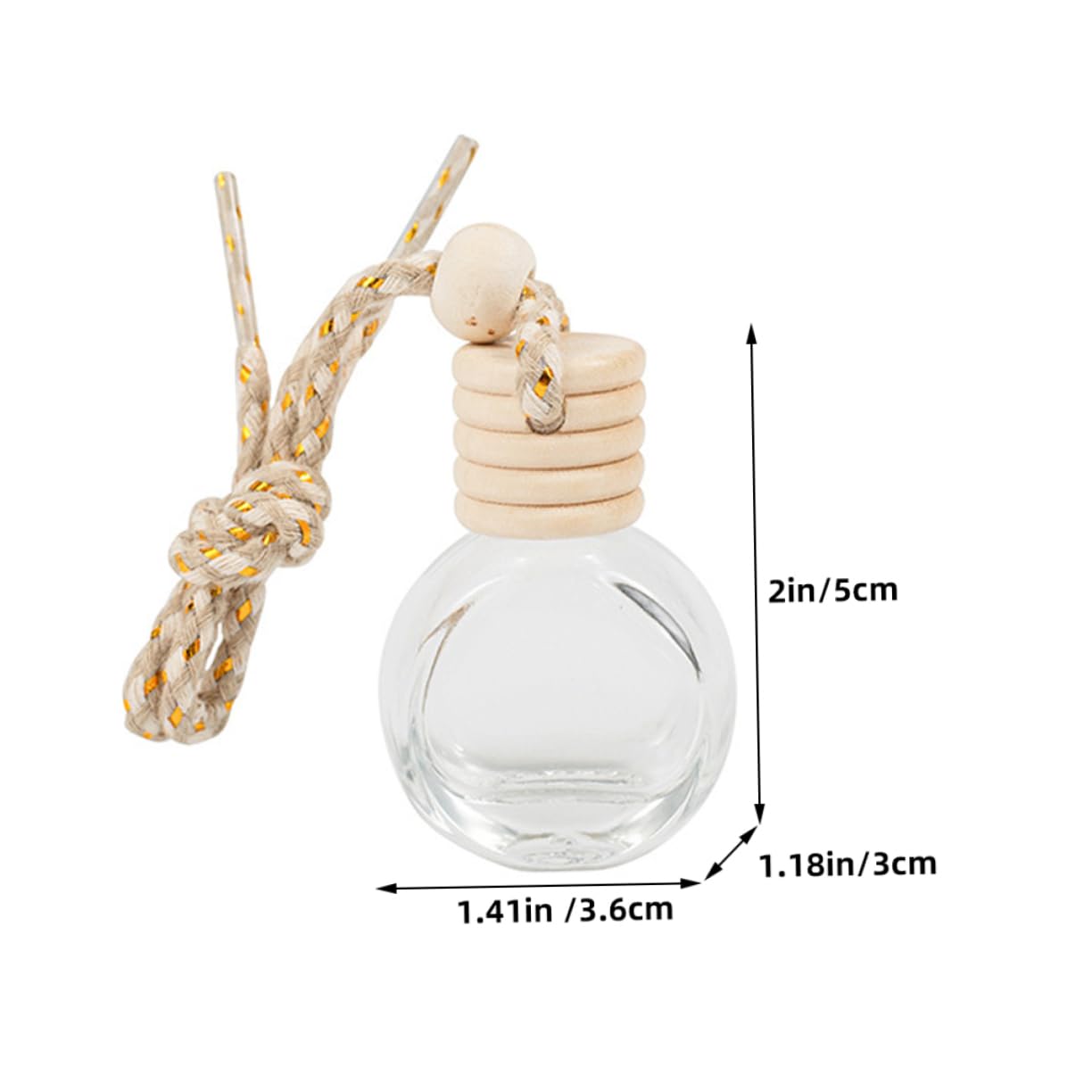 Amosfun 50pezzi Bottiglie Di Per Diffusori Di Oli Essenziali Da Auto Pendenti Per Profumi Bottiglie Vuote Per Per Rinfrescare Aria Auto e Casa