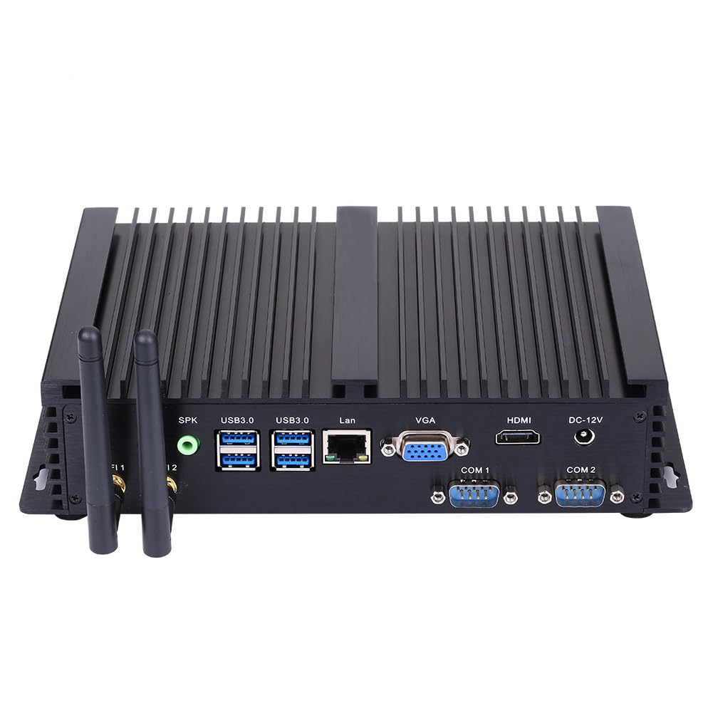 Fanless Industrial PC, Mini Computer, I3 8140U 8145U, Windows 11 / Linux Ubuntu, IM03, AC WiFi, BT, VGA, HDMI, LAN, 2 x COM RS232, 3 x USB2.0, 4 x USB3.0, 32G RAM, 256G SSD