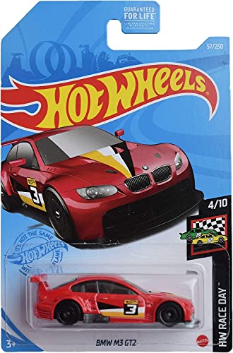 Hot Wheels BMW M3 GT2 rojo 1:64 miniatura 1