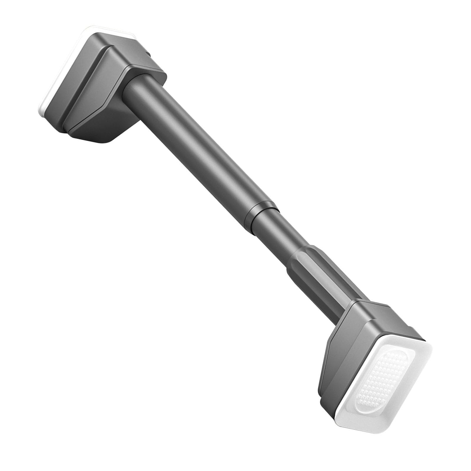 Spannstange Ohne Bohren Verstellbar Gardinenstange 40-500cm Ø33mm Edelstahl Klemmstange Zum Klemmen für Terrasse, Balkon und Schlafzimmer(Schwarz,310-400CM)