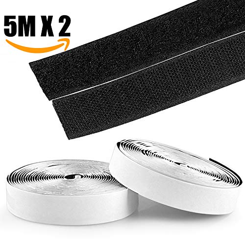 Rubans adhésifs, Kktick Bande Agrippantes Adhésives Extra Fort Ruban adhésif double face 5 m de Long, 20 mm de Large Noir