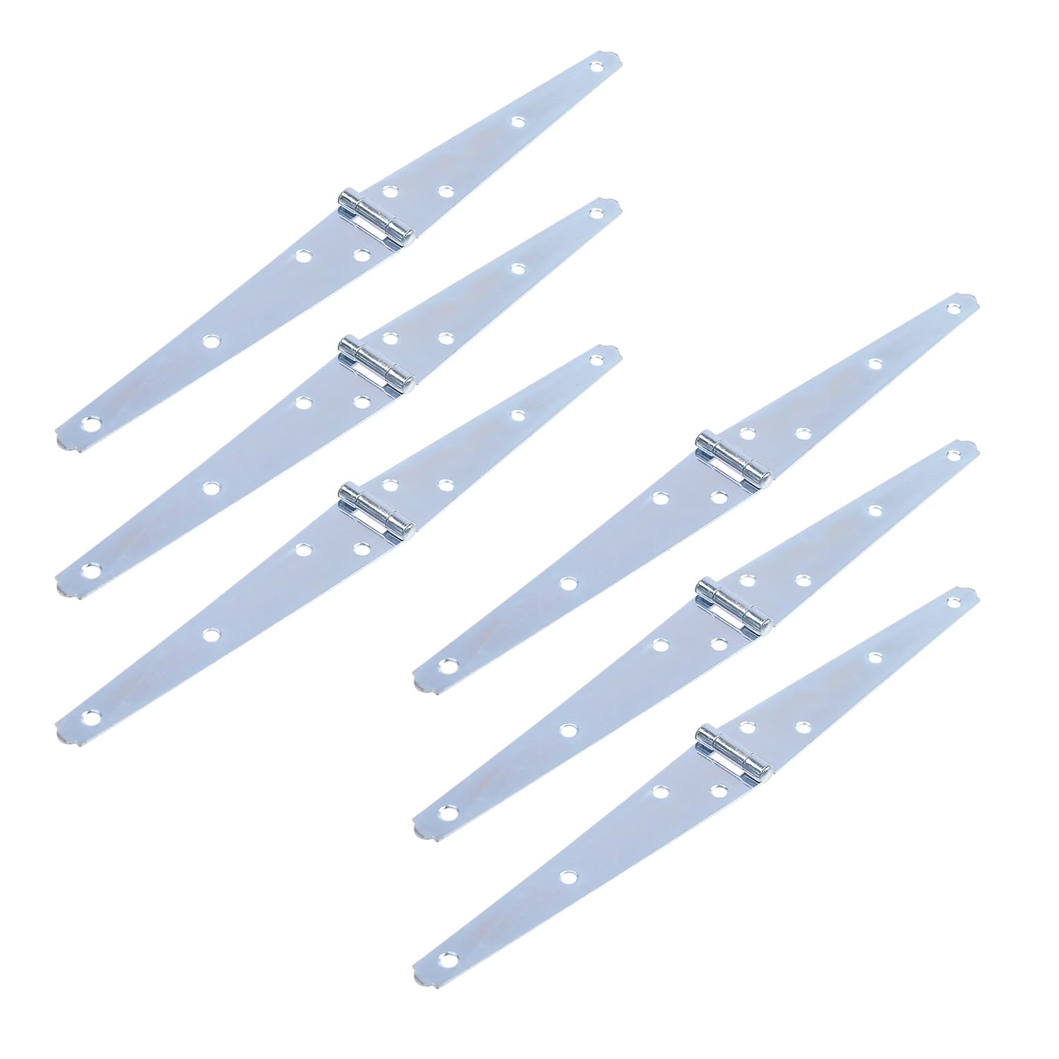 Heavy Duty Gate Hinges - 6 Pack Silver -11