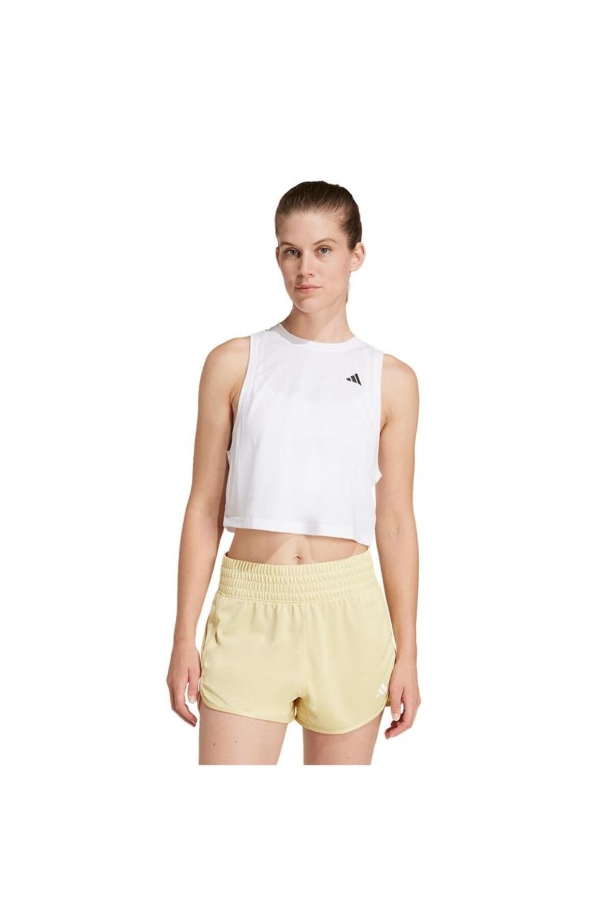 adidas Women's Train Essentials Boxy Workout Tank, White, XL